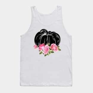 Goth Pumpkin with Roses Tank Top